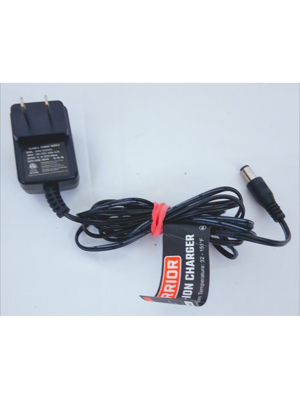 WARRIOR Li-ION AC/DC Charger DC06-1260450U In 120 Out 12.6VDC Intertek TESTED
